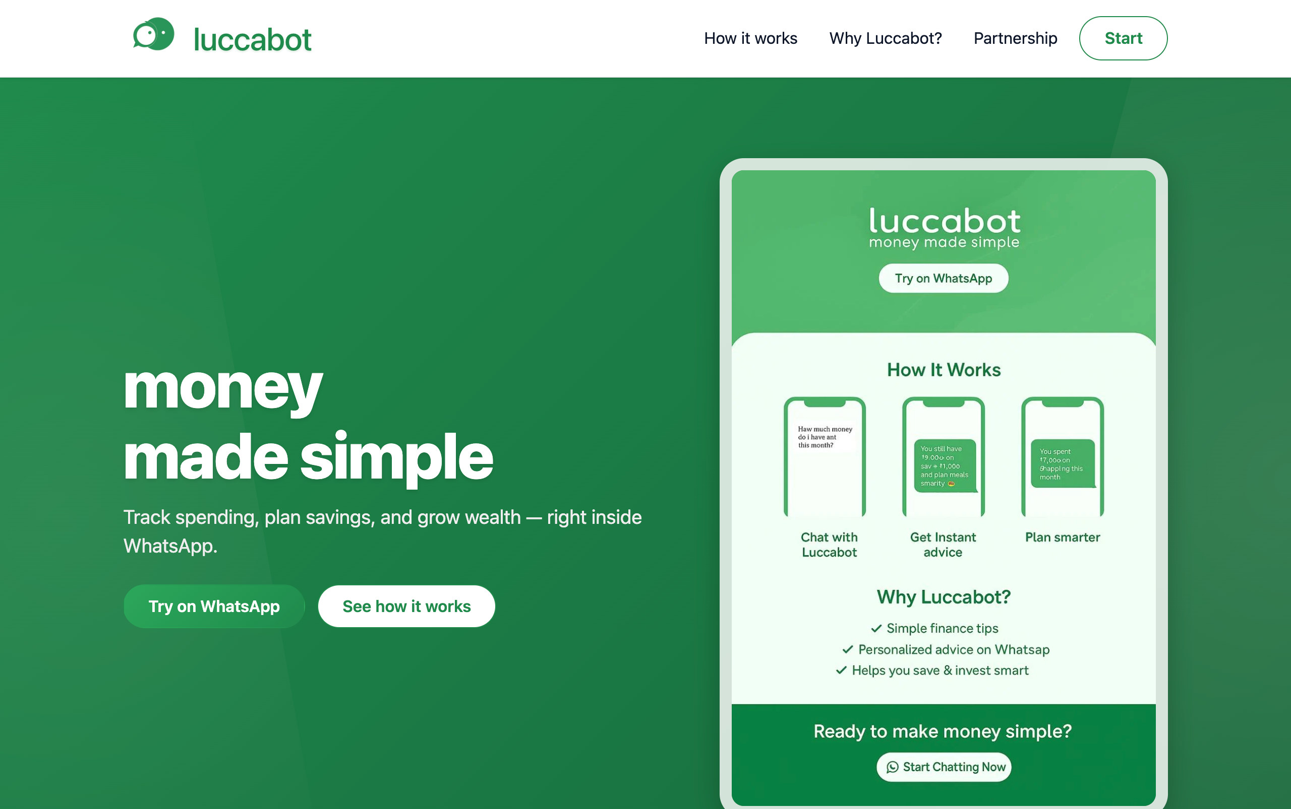 Screenshot of LucaBoat