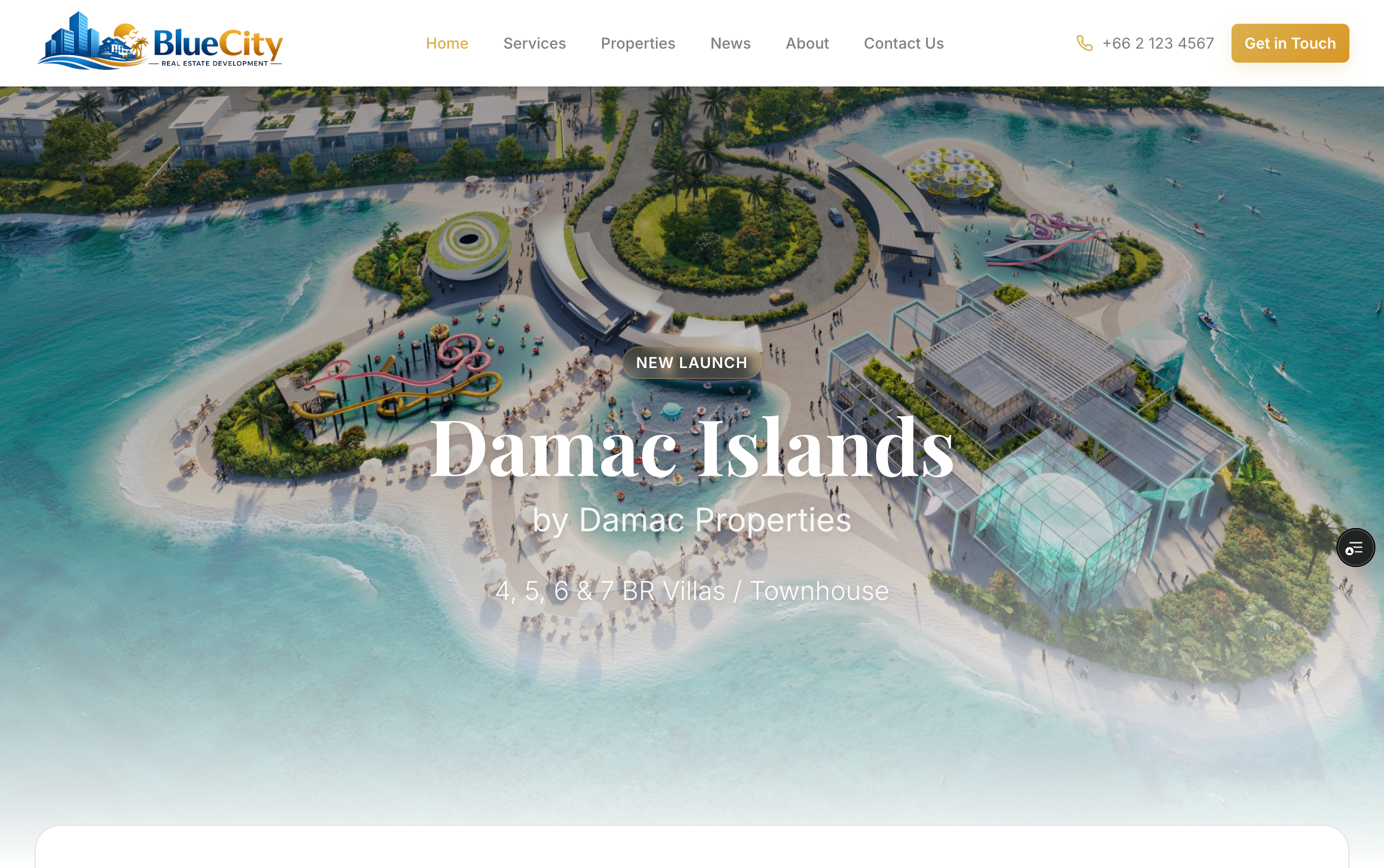 Screenshot of Blue City Real Estate